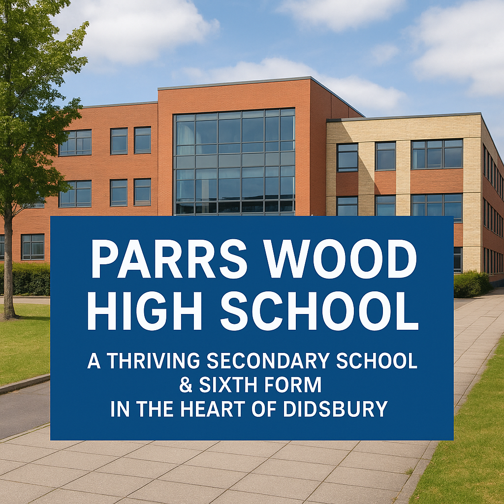 llustrative AI-generated image. Not an actual photo of Parrs Wood High School